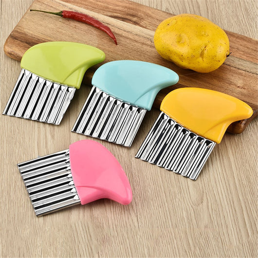 Stainless Steel Vegetable Carrot Wavy Cutter Slicer Potato Chips Knife волнистый нож wrinkled French Fries Kitchen Gadgets