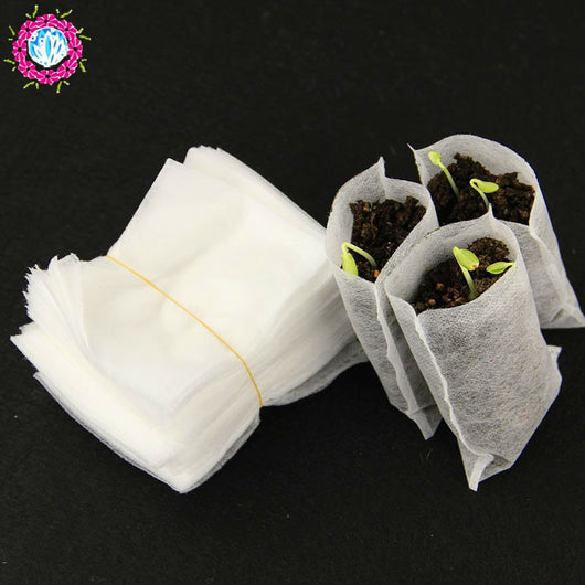 100pcs 8*10cm Nursery Pots Seedling-Raising Bags fabrics Garden Nursery bags Supplies for bonsai planting# Drop shipping
