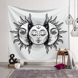 Sun Moon Tapestry Wall Hanging Hippie Witchcraft Tapiz Psychedelic Farmhouse Decor Tenture Tapisserie Beach Bohemian Custom
