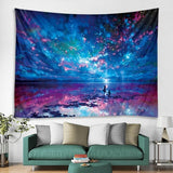 Sun Moon Tapestry Wall Hanging Hippie Witchcraft Tapiz Psychedelic Farmhouse Decor Tenture Tapisserie Beach Bohemian Custom