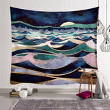 Sun Moon Tapestry Wall Hanging Hippie Witchcraft Tapiz Psychedelic Farmhouse Decor Tenture Tapisserie Beach Bohemian Custom