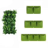 Small Wall Mount Hanging Planting Bags Home Supplies Multi Pockets DIY Grow Bag Planter Vertical Vegetable Living Garden Bag
