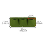 Small Wall Mount Hanging Planting Bags Home Supplies Multi Pockets DIY Grow Bag Planter Vertical Vegetable Living Garden Bag