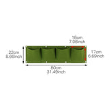 Small Wall Mount Hanging Planting Bags Home Supplies Multi Pockets DIY Grow Bag Planter Vertical Vegetable Living Garden Bag