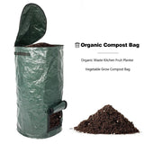 Organic Waste Kitchen Fruit Compost Bag PE Cloth Planter Vegetable Grow Bag Organic Compost Bag Garden Supplies