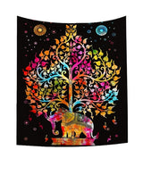 Tapestry Wall Hanging Polyester Indian Mandala Pattern Blanket Home Decoration Yoga Multifunction Mat Small 95x73cm