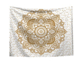 Tapestry Wall Hanging Polyester Indian Mandala Pattern Blanket Home Decoration Yoga Multifunction Mat Small 95x73cm