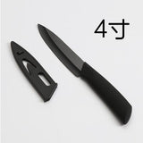 1 pcs Black blade high quality Ceramic paring knives Kitchen tool portable knives 3-7 inches fruit ceramic knives