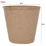 10/20Pcs Garden Supplies Nursery Pots Flowerpot Vegetable Fruit Pots Biodegradable Pulp Tool Nursery Cup Tray