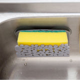 Sponge Shelf Sponge Bathroom Kitchen Rack Holder Kitchen Accseeories Holder Clip Rag Hollow Out Drain Rack Soap Hanging Shelves