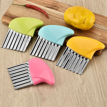 Stainless Steel Vegetable Carrot Wavy Cutter Slicer Potato Chips Knife волнистый нож wrinkled French Fries Kitchen Gadgets