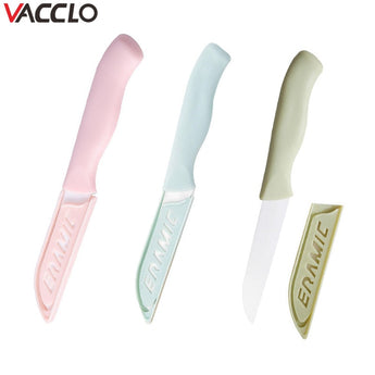 Vacclo 2019 New Kitchen Fruit Knife Ceramic Knife Folding Knife Mini Home Peeler Auxiliary Food Knife Outdoor Camping Supplies