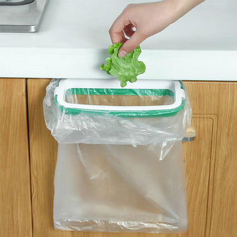 Upgraded version Kitchen Trash Storage Hanger Garbage Bag Holder Plastic Bracket Stand Rack Kitchen Accessories Kitchen Gadgets