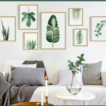 Monstera Deliciosa Leaves Wall Art Canvas Painting Green Style Plant Nordic Posters and Prints Picture Modern Home Decoration