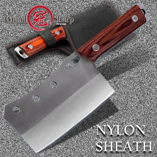 GRANDSHARP Cleaver Knife Hand Forged Chef Kitchen Knives BBQ Tools Butcher Meat Hatchet Outdoor Camping Home Cooking Tools New