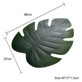 Placemat for Dining Table Coasters Leaf Simulation Plant PVC Cup Coffee Table Mat Pad Coasters Kitchen Christmas Home Decoration