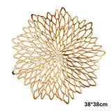 Placemat for Dining Table Coasters Leaf Simulation Plant PVC Cup Coffee Table Mat Pad Coasters Kitchen Christmas Home Decoration