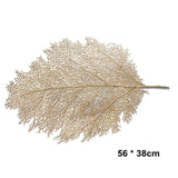 Placemat for Dining Table Coasters Leaf Simulation Plant PVC Cup Coffee Table Mat Pad Coasters Kitchen Christmas Home Decoration