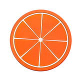 Modern Fashion Fruit Coaster Silicone Cup Drinks Holder Tableware Placemat table mats dining table coasters kitchen accessories