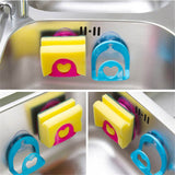 Newest Suction Cup Sponge Soap Rack Holder Kitchen Sink Dish Sponge Drain Storage Holder for Bathroom Shelf Towel Hooks Sucker