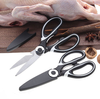 1Pc Multi-Function Kitchen Scissors Cutter Knife Board Stainless Steel Kitchen Vegetable Knives Meat Cut Kichen Tools