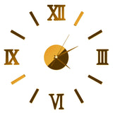 Promotion New Home Decor Large Roman Mirror Fashion Modern Quartz Clocks Living Room Diy Wall Clock Interior Roman Sticker Watch