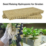 50pcs 25*25*40MM Rock Wool Cubes Compress Base Ventilative Hydroponic Grow Rockwool Cubes Soilless Cultivation Garden Supplies