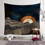 Wall Hanging Mandala Tapestry 150*150cm traveling Camping sunrise oil painting pattern boho Tapestry Yoga pad Sleeping Tapestry