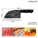 Damask High Carbon Butcher Knife Handmade Forged Chef Kitchen Knives Set Professional Chinese Vegetable Cleaver Cooking Tool