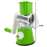 Stainless Steel Round Slicer Multi-functional Manual Vegetable Fruit Cutter Potato Shred Grater Kitchen Accessories Cooking Tool