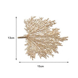 Dinner Table Placemat Lotus Leaf Pattern Place Pads Kitchen Simulation Plant Coffee Mats Cup Plate Coasters Home Decorations