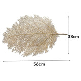 Dinner Table Placemat Lotus Leaf Pattern Place Pads Kitchen Simulation Plant Coffee Mats Cup Plate Coasters Home Decorations