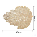 Dinner Table Placemat Lotus Leaf Pattern Place Pads Kitchen Simulation Plant Coffee Mats Cup Plate Coasters Home Decorations