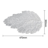 Dinner Table Placemat Lotus Leaf Pattern Place Pads Kitchen Simulation Plant Coffee Mats Cup Plate Coasters Home Decorations
