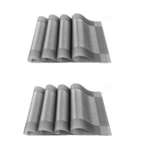 4PCS/Lot PVC Placemat Individual Table Slip-resistant Mat Waterproof Kitchen Dining Table Hot Pad Washable Decorative Placements