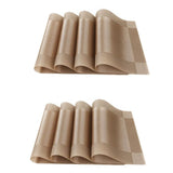 4PCS/Lot PVC Placemat Individual Table Slip-resistant Mat Waterproof Kitchen Dining Table Hot Pad Washable Decorative Placements