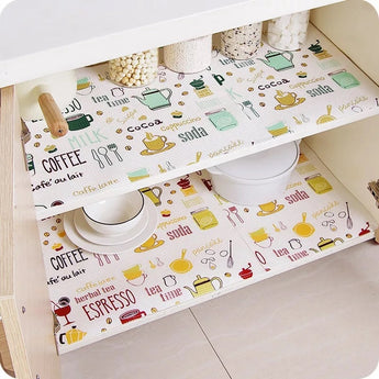 2M Kitchen Table Mat Oil-proof Stickers placemat for dining table Drawer shelf Waterproof Mat pad Tile Floor Stickers Wholesale