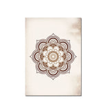 Wall Art Prints Brown Bedroom Wall Decor Mandala Brown Canvas Painting Wall Pictures Living Room Home Decor No Frame Artwork