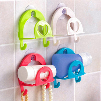 1Pc kitchenware Kitchen Things Sink Sponge Storage Rack Bathrobe Hook Suction Cup Kitchenware Bathroom Towel Soap Dish Rack