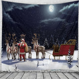 Tapestry Christmas  Wall Hanging Christmas Snow Home Deco Christmas Tree Print Tapestries Large Size Free Shipping Tapestries