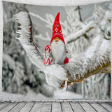 Tapestry Christmas  Wall Hanging Christmas Snow Home Deco Christmas Tree Print Tapestries Large Size Free Shipping Tapestries