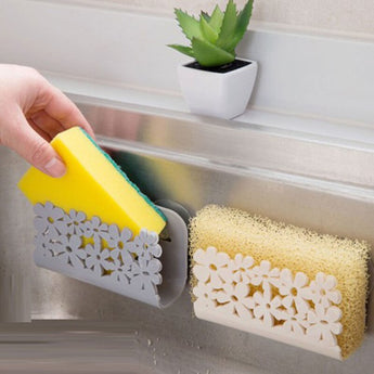 1 pcs Kitchen Bathroom Drying Rack Kitchen Sink Side Shelf Sponge Storage Rack Soap Dish Holder Kitchen Bathroom accessories