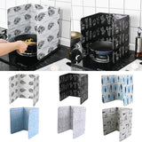 Cactus Printed Aluminum Foil Oil Block Oil Barrier Stove Cook Anti-Splashing Oil Baffle Heat Insulation Kitchen Utensils