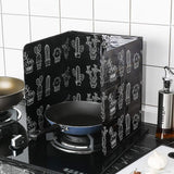 Cactus Printed Aluminum Foil Oil Block Oil Barrier Stove Cook Anti-Splashing Oil Baffle Heat Insulation Kitchen Utensils