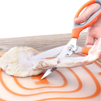 Stainless Steel Kitchen Scissors Multipurposes Shears Tool For Chicken Poultry Fish Meat Vegetables Herbs BBQ's Tool