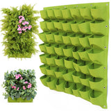 4/9/36/49/72 Pockets Wall Hanging Planting Bags Green Plant Grow Planter Vertical Garden Living Bag Garden Supplies Container