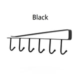 Home Seamless Kitchen Storage Rack Nail-Free Hanging Wrought Iron Wardrobe Hook Kitchen Organizer