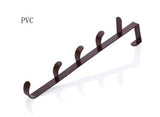 Home Seamless Kitchen Storage Rack Nail-Free Hanging Wrought Iron Wardrobe Hook Kitchen Organizer