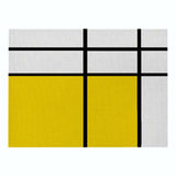 Creative Geometric Printed Kitchen Placemat Dining Table Mat Coaster Cotton Linen Polyester Pads Cup Bowl Coaster Decoration
