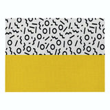 Creative Geometric Printed Kitchen Placemat Dining Table Mat Coaster Cotton Linen Polyester Pads Cup Bowl Coaster Decoration